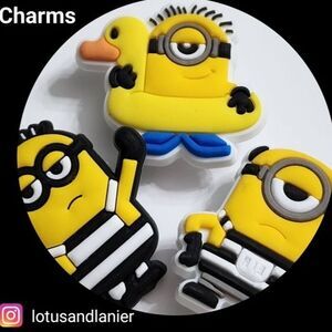 Shoe Charms "Minions" Charms Set of 3